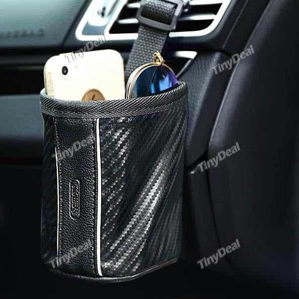 REMAX CS-001 Multifunction Utility Vehicle Pouch Bags with High Quality Carbon Fiber + PU