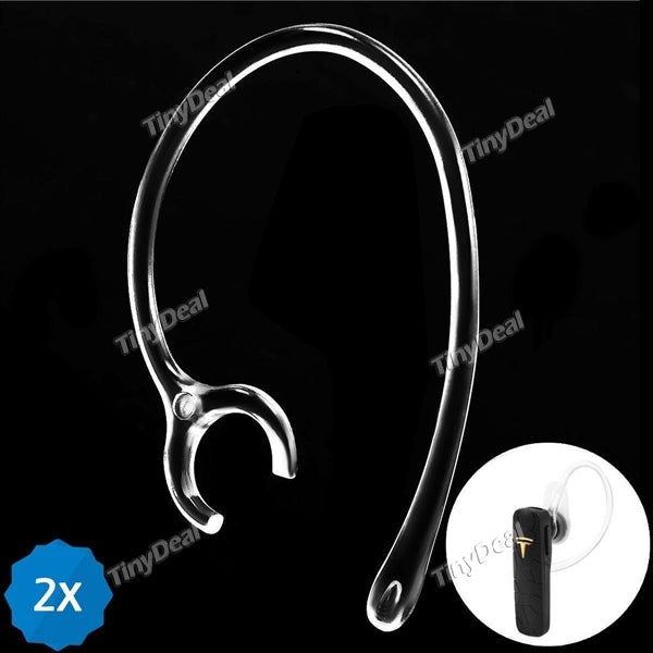 2 x Wireless Hook Catch Hanger Diameter 8MM Transparent for Bluetooth Headset