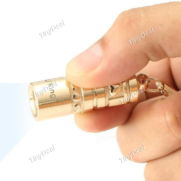 Super Mini Pocket-Size Portable Keychain Flashlight Aluminum Alloy LED for Appraisal Illumination