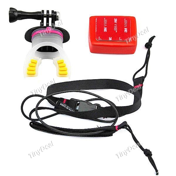 AT370 GoPro Mouth Mount Tooth Holder Surfing Braces for Gopro Hero 4/3+/3/2/1