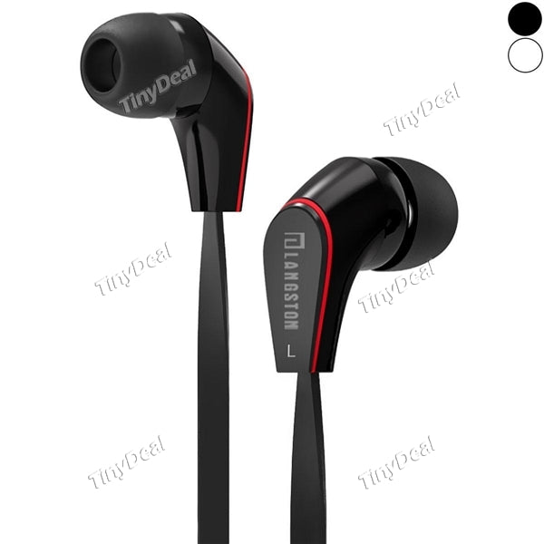 Langsdom JM12 1.2M 3.5mm In-Ear Stereo Earphones Hands-free Anti-Wrap Portable Music Headphone for Smartphones Tablets