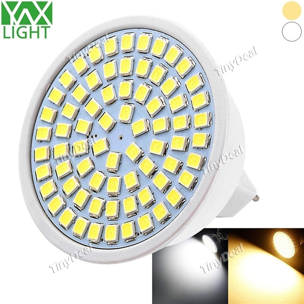 YWXLight Spot Light MR16 (GU5.3) 10-30V 7W 660-700LM 72-LED SMD 3528 LED Warm White Natural White LED Light Bulbs