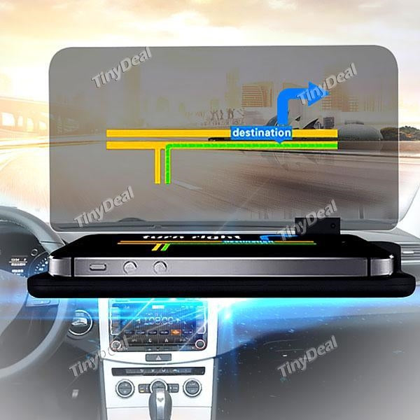 Universal Car GPS HUD Head Up Display Holder Navigation Image Reflector Mount