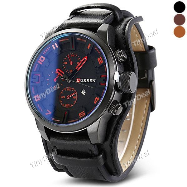 CURREN 8225 Japan Movement Single Calendar Function Life Waterproof Men Quartz Watch