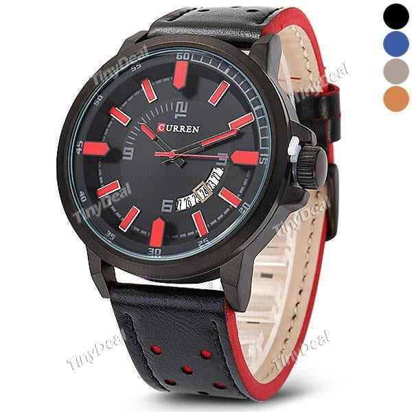 CURREN 8228 Japan Movement Single Calendar Function Life Waterproof Men Quartz Watch