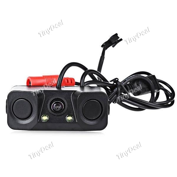 3-In-1 CCD Combined Kit 170° Car Rear View System Backup Camera with 2 Parking Sensor 1 Beeper RCM-520793