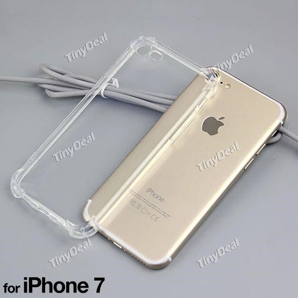For iPhone 7 4.7'' Soft Back Case Four Corners Thickened Anti-shock Transparent iPhone Back Shell Protector EPASC-521017