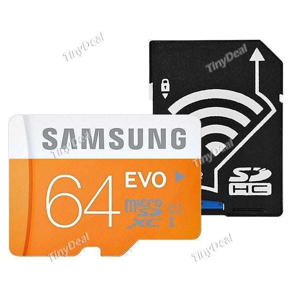 WiFi Wireless SD Card Adapter for iOS Android Smartphone Table + SAMSUNG 64GB EVO Class 10 Memory Card