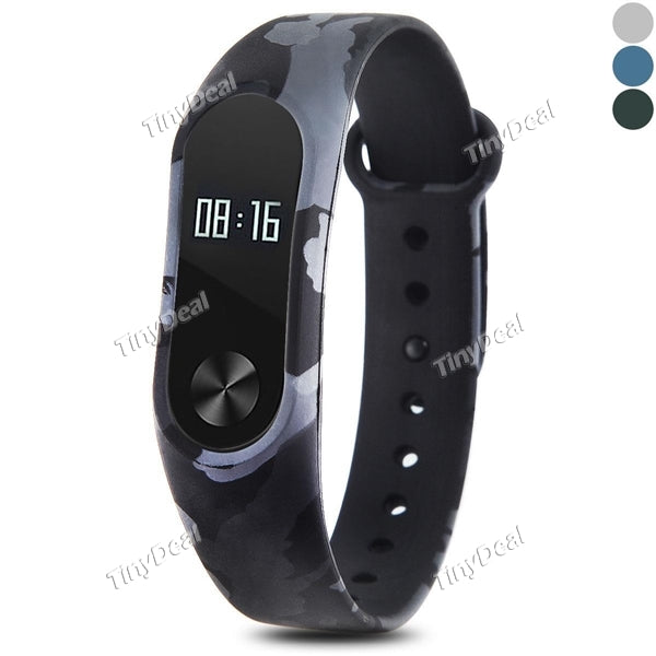 Replaceable Camouflage Style Wrist Strap Wearable Wristband for Xiaomi Miband 2