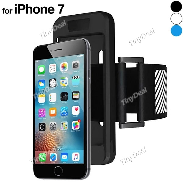 iPhone 7 4.7 inch Soft Back Case & Elastic Lightweight Sports Armband Running Sports Armband Case with Reflective Strap EPASC-52