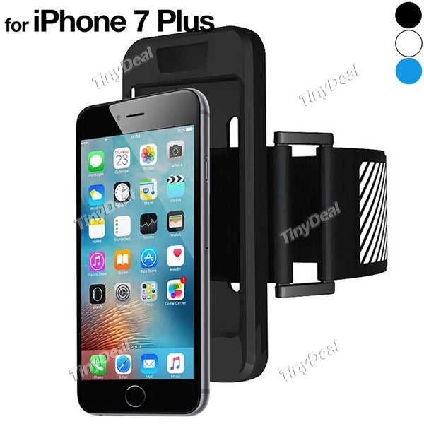 iPhone 7 Plus iPhone 8 Plus 5.5 inch Soft Back Case & Elastic Sports Armband Running Sports Armband Case