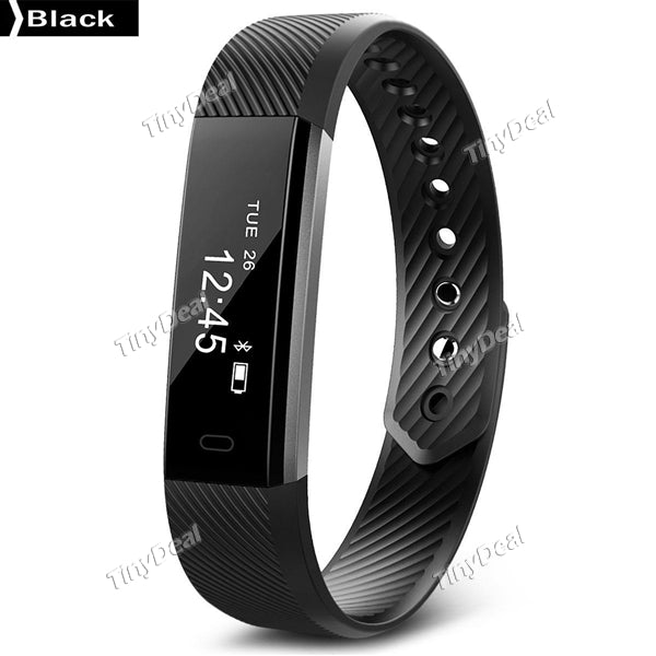 IDO ID115 Smart Bracelet Call SMS Sedentary Reminder Pedometer Mileage Calorie Sleep Monitor Remote Anti Lost