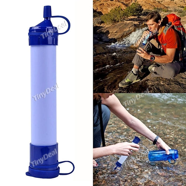 Portable Personal Water Survival Filter For Camping, Hiking, Backpacking, Prepping And Emergencies