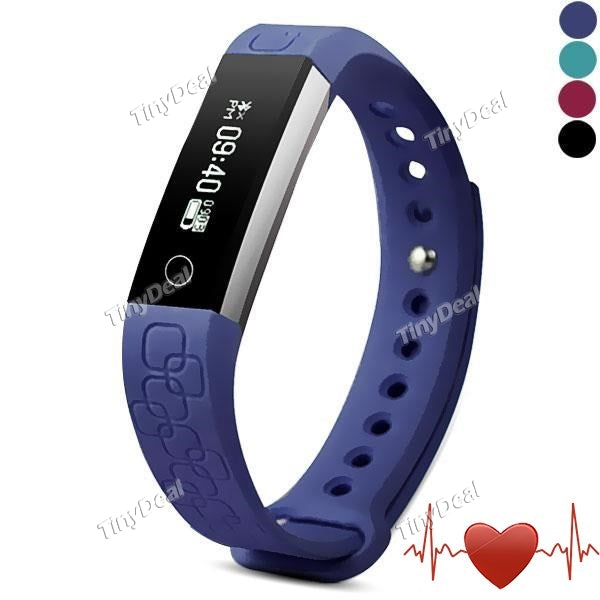 M1 Smart Bracelet Call SMS Reminder Pedometer Mileage Calorie Sleep Heart Rate Monitor Remote Camera Smart Alarm E-521655