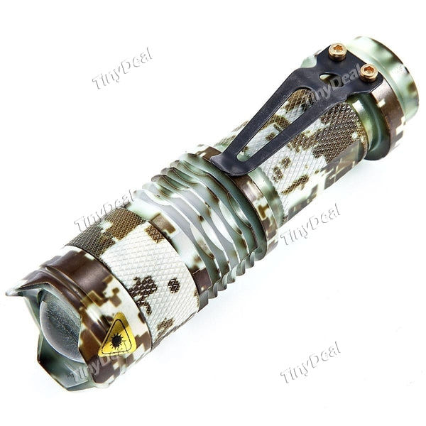 SK68 CREE Q5 500LM Zoomable Mini LED flashlight 14500/AA (Camouflage) HLT-522196