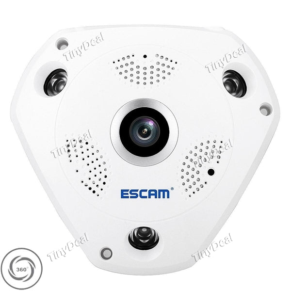 ESCAM Shark QP180 960P 360-Degree HD VR Camera Wifi Network Surveillance Security CAM for Office home ECM-522352