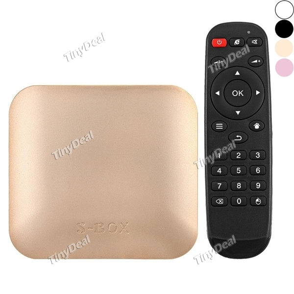 S-BOX Android 6.0 Marshmallow TV BOX Amlogic S905X 2GB 16GB KODI 16.1 2.4G WiFi Bluetooth 4.0 HDMI H.265 VP8/9 E-522433