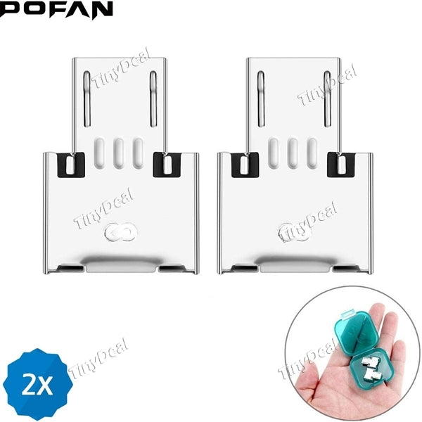 2Pcs POFAN P16 USB to Micro USB Male OTG Adapter for U Disk Xiaomi HTC Samsung HuaWei Phones Tablet PC EPATH-522505