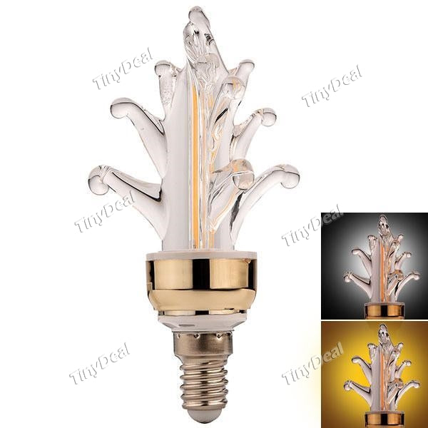 YWXLIGHT Tree-Shaped Filament Lamp E14 85-265V 6W 4-LED Warm White Natural White Bulb for Xmas Decoration E-522676