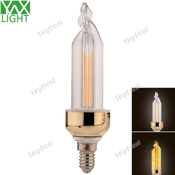 YWXLIGHT Triangle-Shaped Filament Lamp E14 85-265V 6W 4-LED Warm White Natural White LED Light for Xmas Decoration HLT-522679