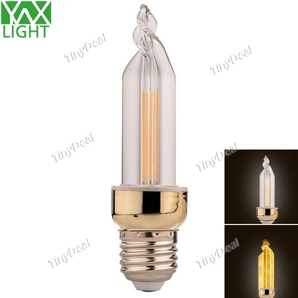 YWXLIGHT Triangle-Shaped Filament Lamp E27 85-265V 6W 4-LED Warm White Natural White LED Light for Xmas Decoration HLT-522680