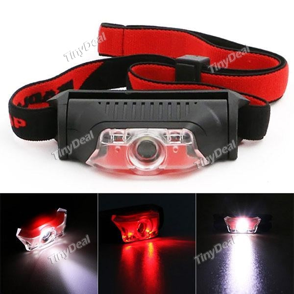 CREE 3-LEDs Red Light White Light Portable Mini Size IPX5 Headlamp Headlight for Fishing Riding Outdoor Lighting HLT-522743