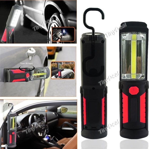 Work Light Portable Flashlight 360°-Rotating Hanging Hook Magnetic Base for Auto Home Hunting Emergencies STH-522946