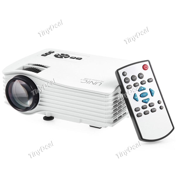 UNIC UC36 Simplified LED Micro Projector 1000 Lumens HDMI SD AV USB for Home Theater Cinema OPJ-522979