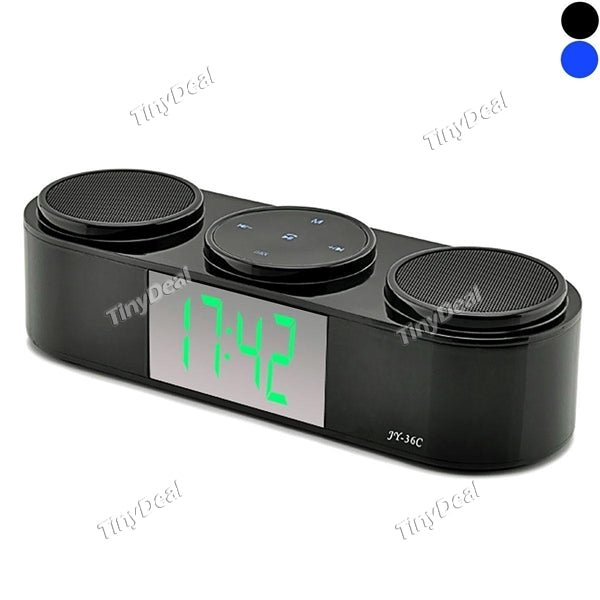 JY-36C Wireless Bluetooth 3.0 Speaker HIFI Super Bass HandsFree FM Radio TF Slot Loudspeaker with Display Screen