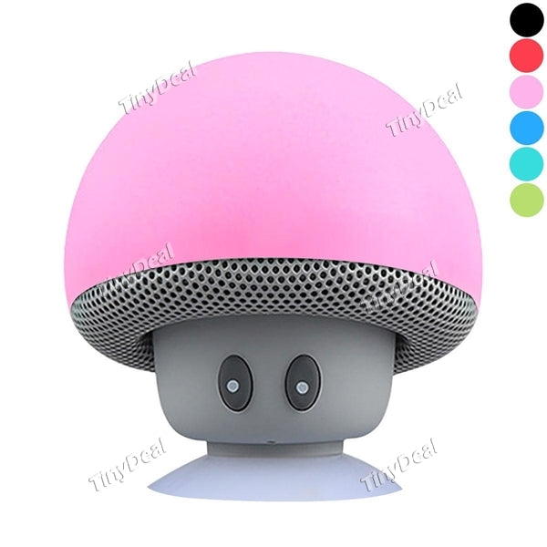 Cute Mushroom Shape Wireless Bluetooth V3.0 Speaker Handsfree Stand Holder for iPhone Xmas Gifts