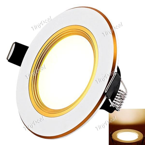 3W LED 2.5'' Slim Downlight Recessed Ceiling Spot Lamp Warm White for Living Room Bedroom