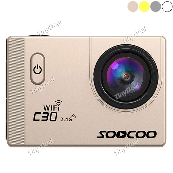 SOOCOO C30R WiFi Sport Camera 2" LCD 4K H.264 SONY IMX078 12MP 170° Wide Angle 30M Waterproof HDMI Remote Control
