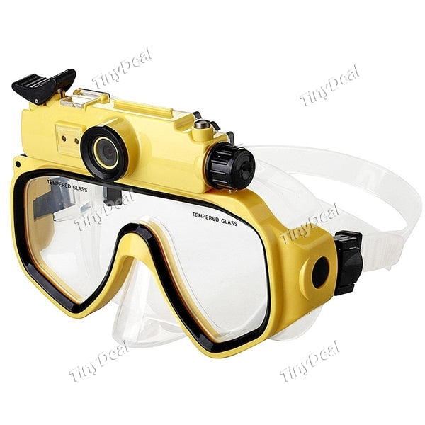 HD191S 720P Diving Toughened Glasses Sport Camera 30M Waterproof Removable 2MP Camera LED Light 2h Battery Life