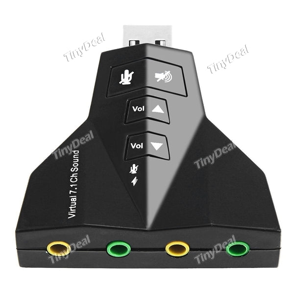 USB Sound Card External USB Powered 7.1-CH Independent Sound Card for Laptop