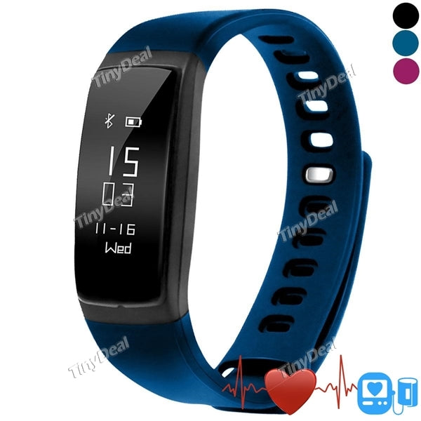 LY 107S Smart Bracelet Call SMS Reminder Pedometer Blood Pressure Mileage Calorie Sleep Heart Rate Monitor