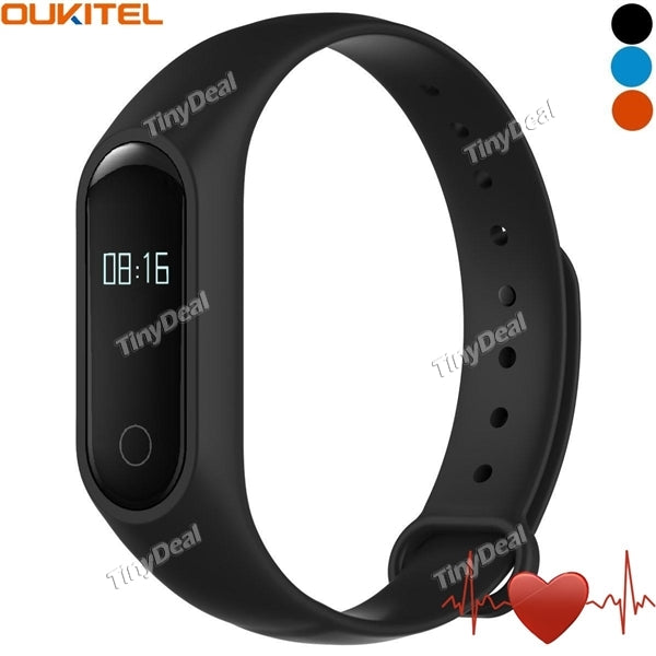 OUTKITEL A16 Smart Bracelet Call SMS Reminder Pedometer Mileage Calorie Sleep Monitor Heart Rate Monitor