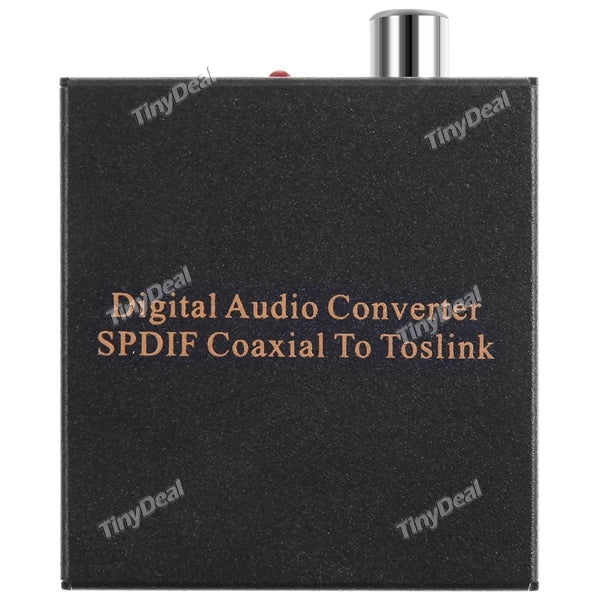 Digital Audio Converter SPDIF Coaxial to Toslink for Player & Electronic