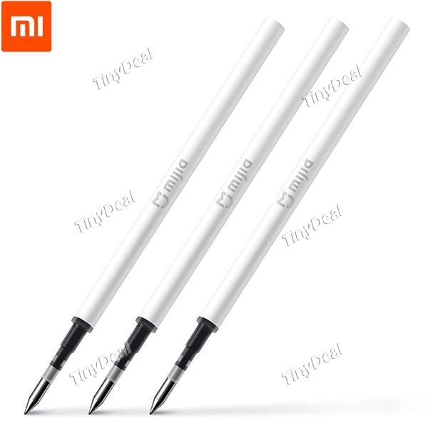 3Pcs Original Xiaomi Mijia Signing Pen Refill 0.5mm with Black Ink for Xiaomi Mijia Signature Roller Pen