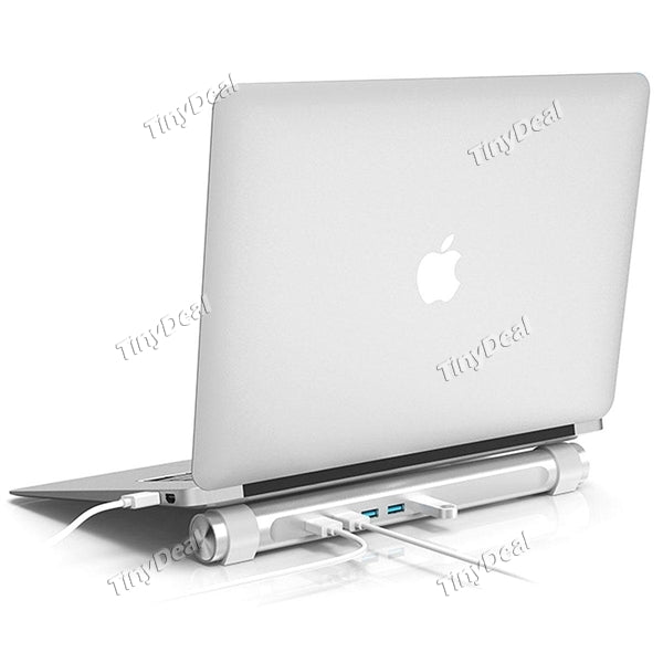 ORICO 4-port USB 3.0 Hub External Splitter Adapter Stand Holder for MacBook Pro Laptop Notebook
