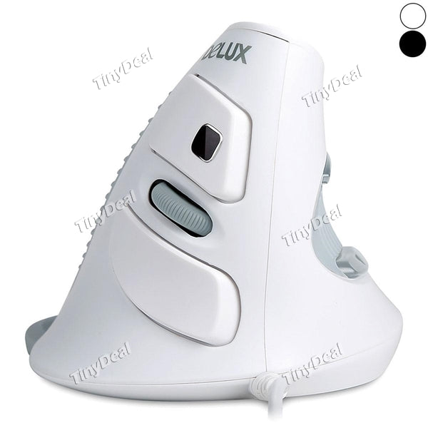 Delux M618 Wired Vertical Mouse High Quality Human Engineering Ergonomic Mouse for PC Computer Laptop Notebook