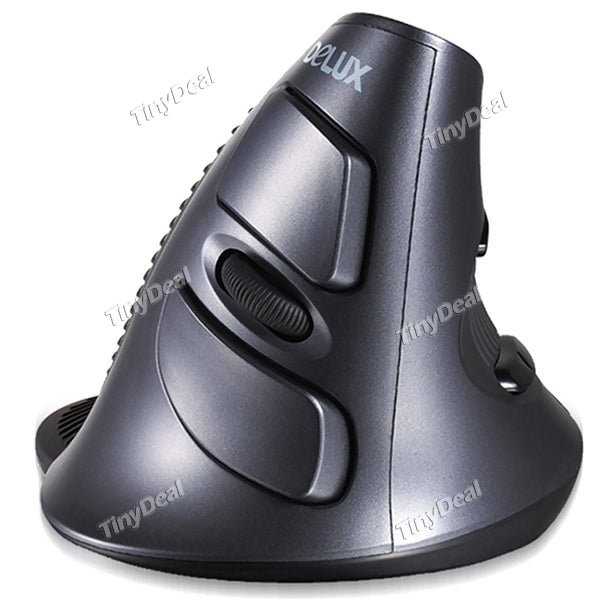 Delux M618 Wireless Ergonomic Vertical Mouse Right Hand Optical 2.4G Upright Mice for Computer Laptop PC Notebook