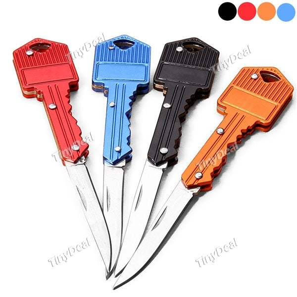 Multifunction Outdoor Gear Portable Key Knife Foldable Key Chain Knife Mini Camping Key Ring Knife