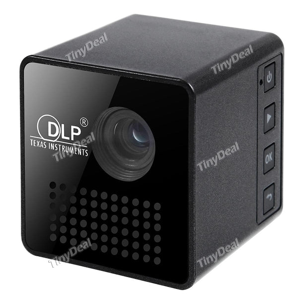 P1 DLP LED Projector 30 Lumens 640 x 360 Pixels 1080P Home Theater Ultra Mini Micro Projector