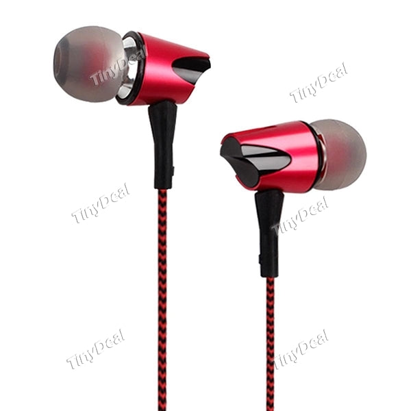 GLASMSHIE GS-4 Stereo Earphone In Ear Wire Control with Mic 3.5mm Headphone for Xiaomi Samsung