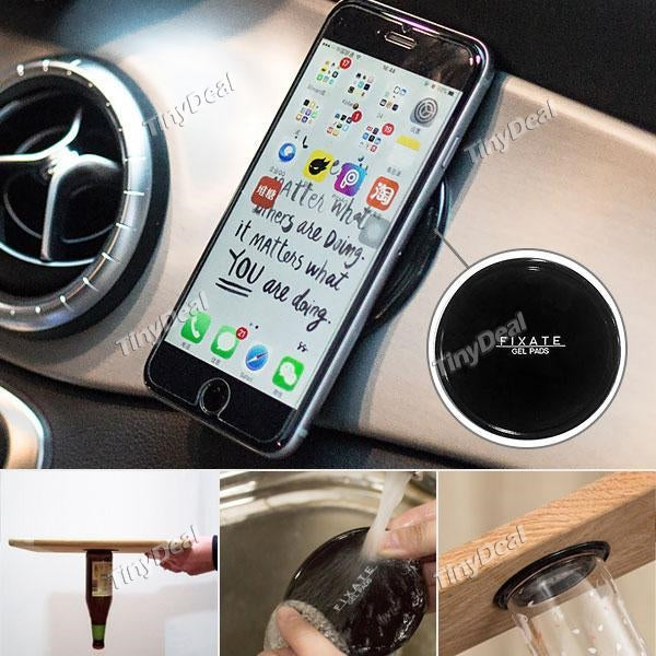 Fixate Gel Pad Reusable Wall Hook Strong Sticker Glue Stick Magic Sticker Strong Adhesive 2Pcs