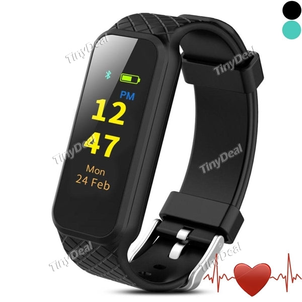 HR2 Smart Bracelet Color Screen SMS Reader Heart Rate Mileage Calorie Sleep Monitor Call SMS Reminder Pedometer