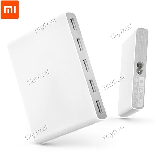 Original Xiaomi Mi Qingmi 5 Ports Charge Station QC2.0 65W 6-Adapters 2Mode Safety for Phone Notebook Tablet