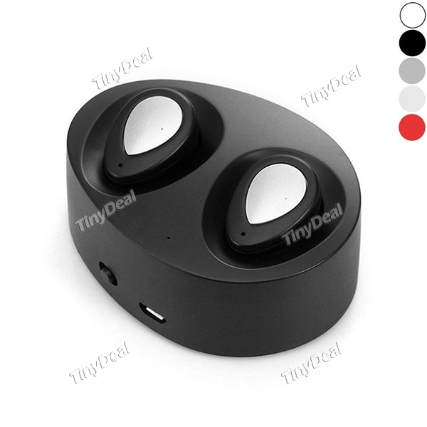 TWS-K2 In-ear Invisible Wireless Earphones with Microphone Bluetooth 4.1 CSR 4.2 Stereo Mini Earbuds for iPhone7 Samsung