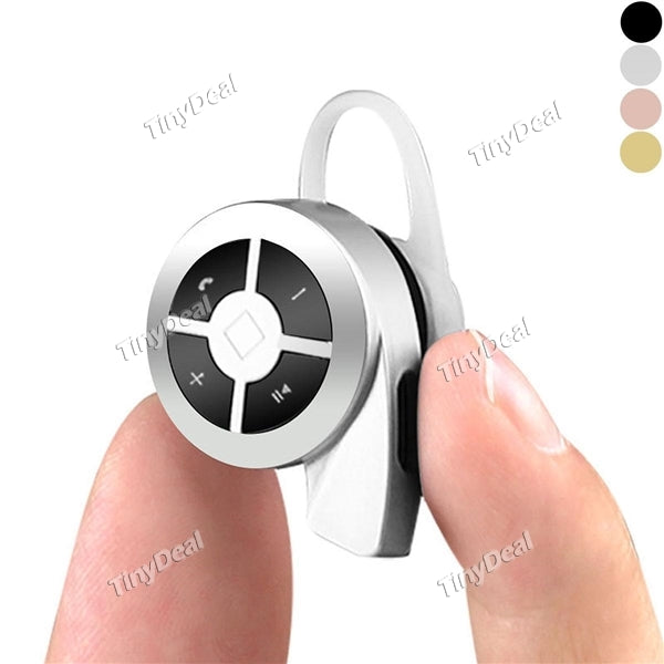 Super Mini Bluetooth V4.0 Headset Remote Camera Ear-Hook Noise Reduction for Universal Cellphone PC Tablet