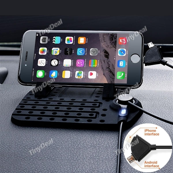 Car Phone Holder Anti Slip Mat Magnetic Mobile Phone Holder Charging Mounts f iPhone 7 6S Plus Xiaomi Samsung